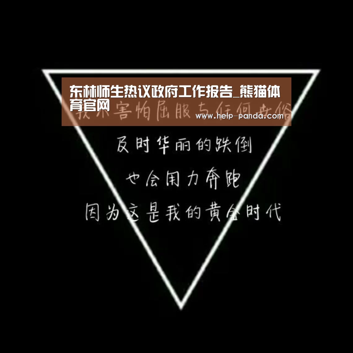 东林师生热议政府工作报告_熊猫体育官网(图3) 熊猫体育官网